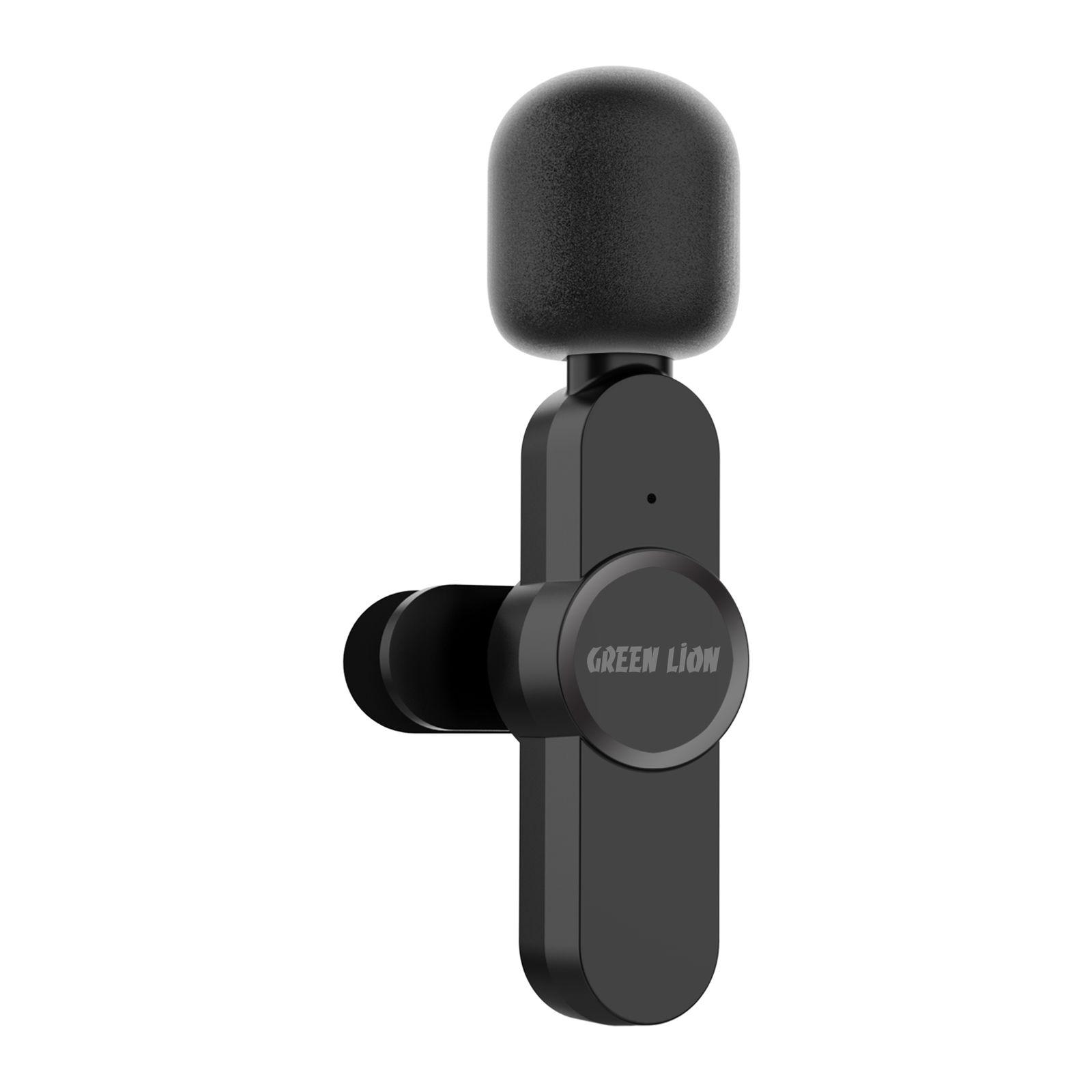 ميكروفون لاسلكي صغير بمنفذ Type c (أسود) | Green Mini Wireless Microphone ( Type-C Connector )