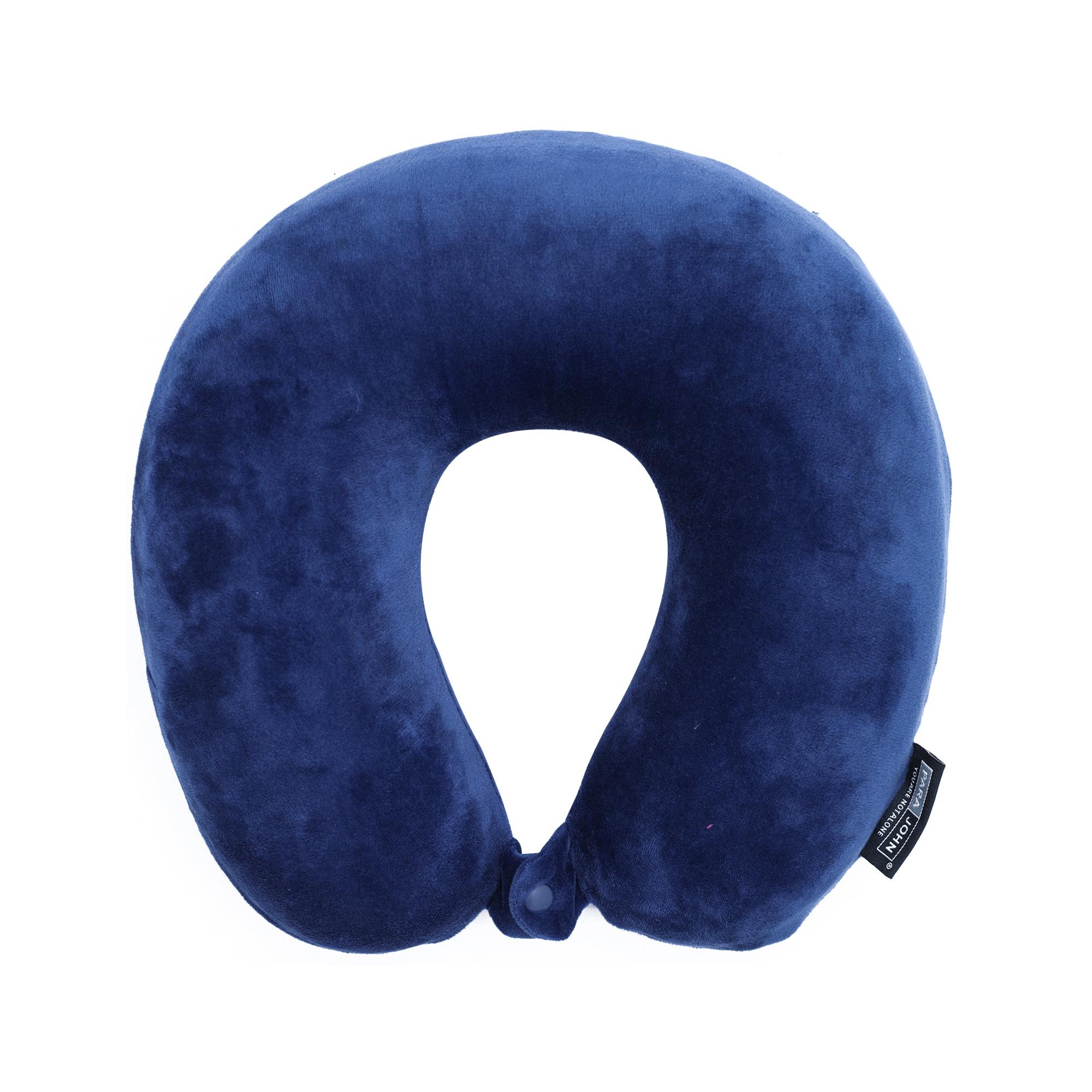 وسادة رقبة قابلة للنفخ كحلي Inflatable Neck Pillow - Lightweight Travel Pillow - PARA JOHN