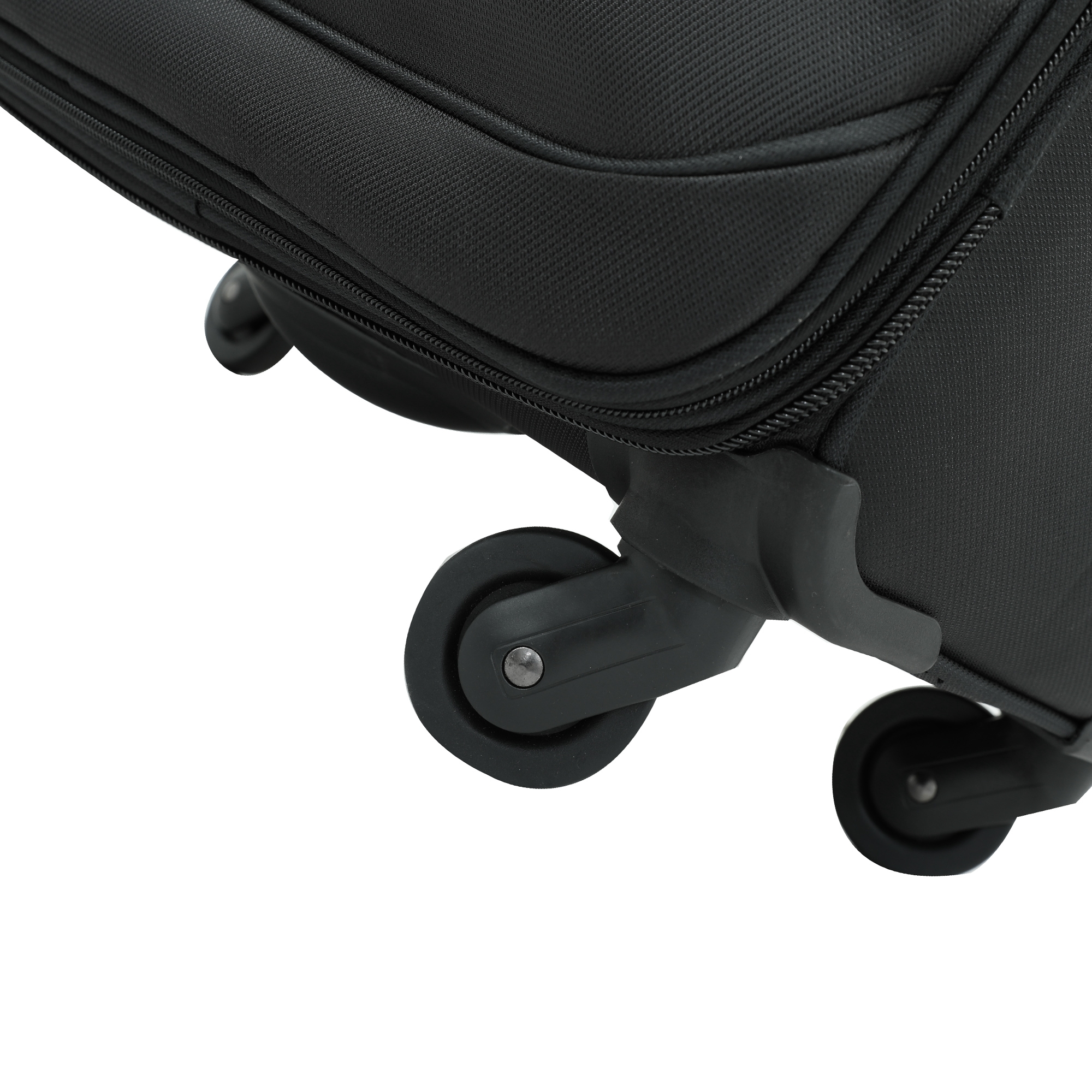طقم حقائب سفر عدد 2 مادة النايلون بعجلات دوارة (28 ، 32) بوصة أسود PARA JOHN - Travel Luggage Suitcase Set of 2 - Luggage Spinner (28’’, 32’’)