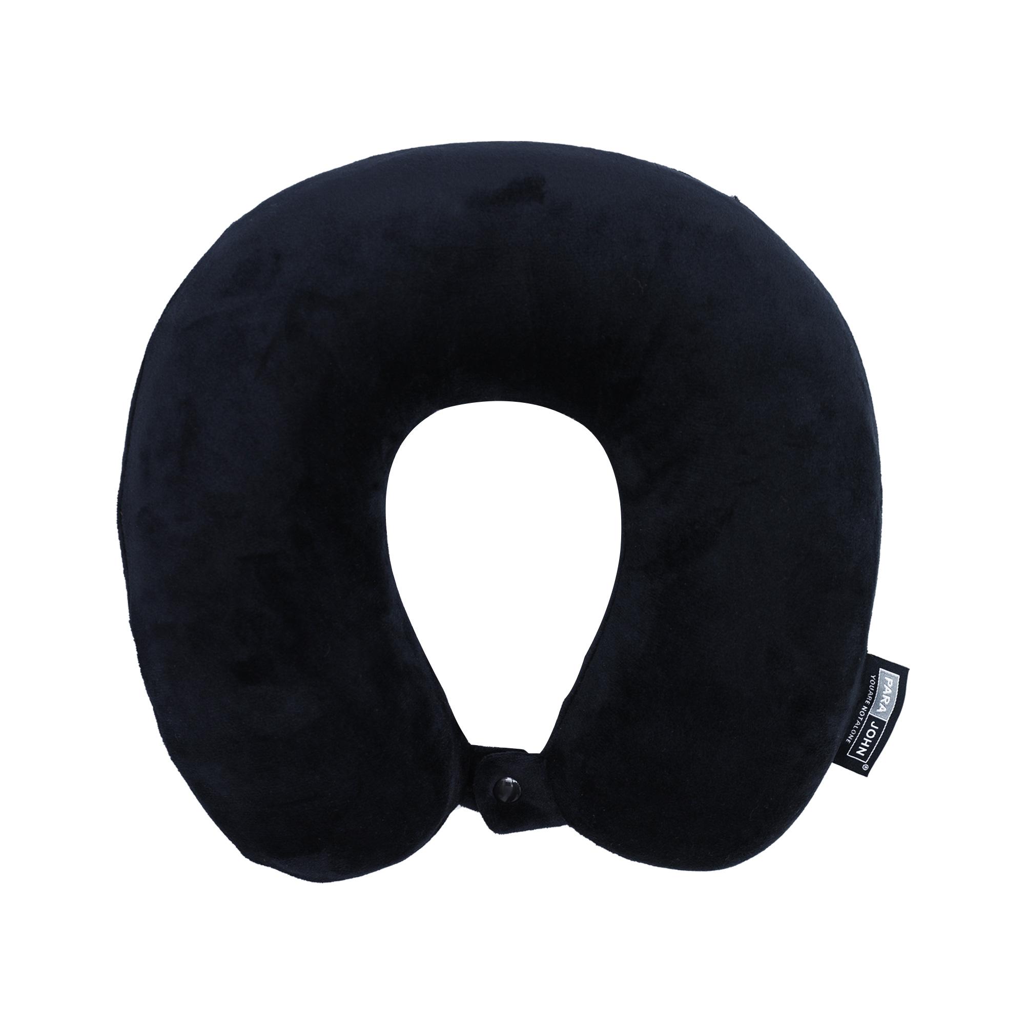 وسادة رقبة قابلة للنفخ أسود Inflatable Neck Pillow - Lightweight Travel Pillow - PARA JOHN