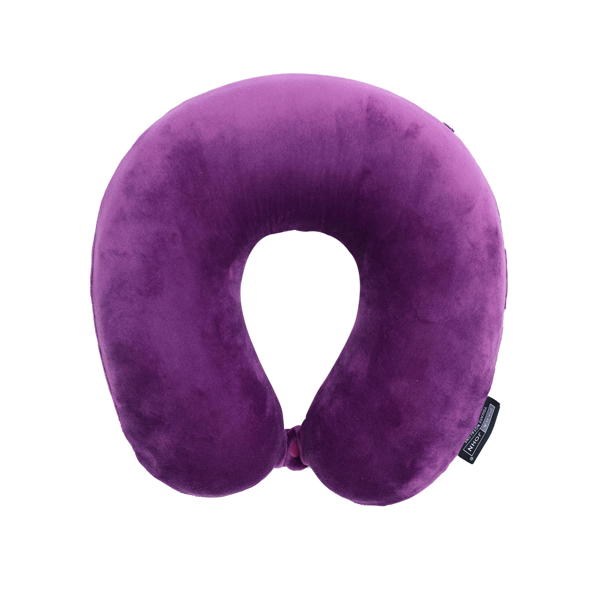 وسادة رقبة قابلة للنفخ بنفسجي Inflatable Neck Pillow - Lightweight Travel Pillow - PARA JOHN