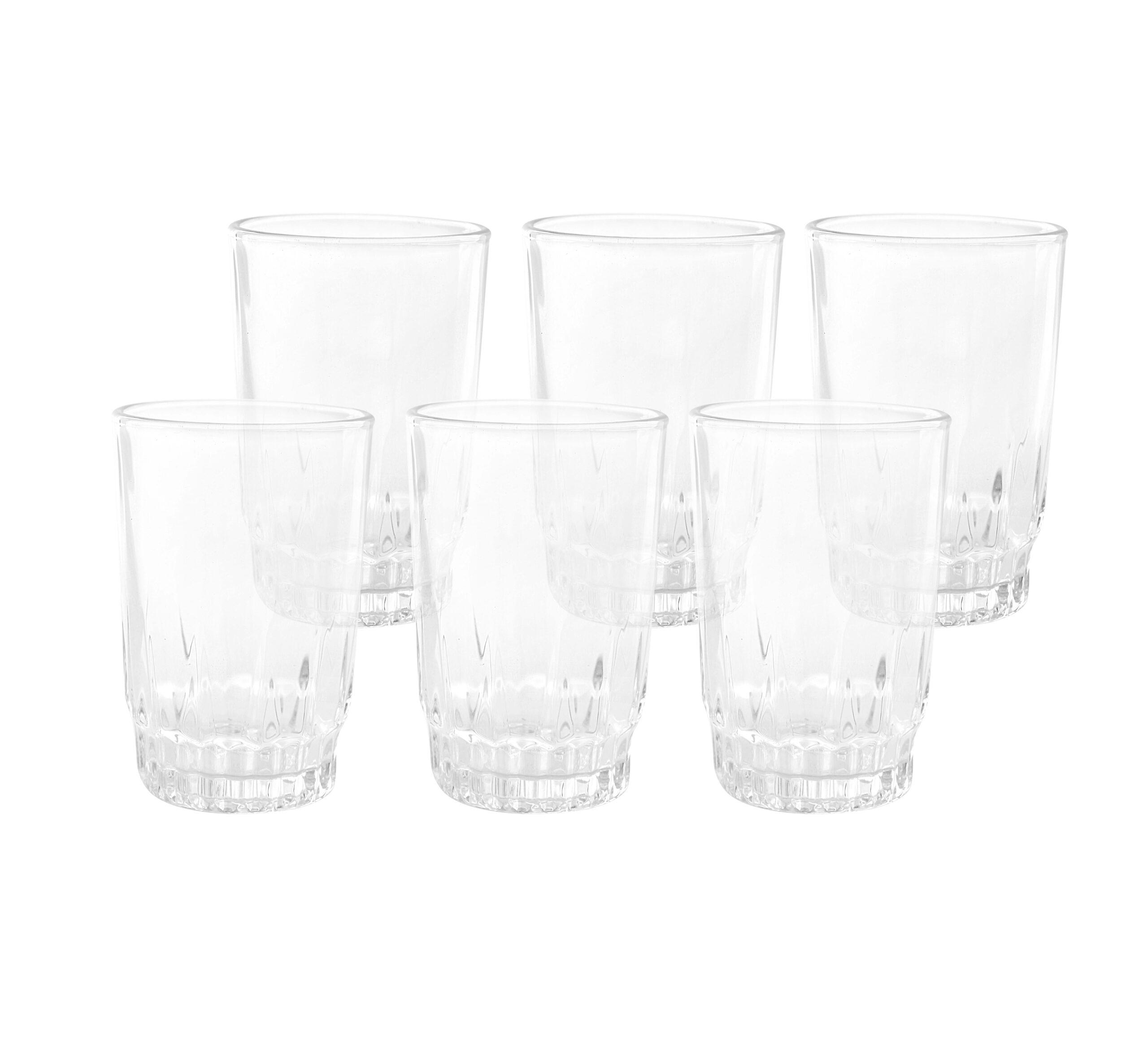طقم كاسات عصير زجاجي 6 قطع 6 أونصة Royalford - 6Oz 6Pcs Glass Tumber - Water Cup Drinking Glass