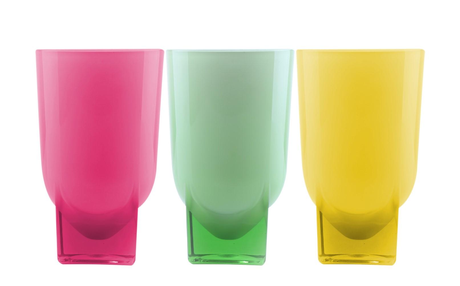 طقم كاسات عصير زجاج أكرليك 3 قطع 240 مل Royalford - 240Ml Acrylic Glass - Water Cup Drinking Glass