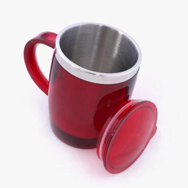 كوب سفري مع غطاء 14 أونصة Royalford - 14Oz Stainless Steel Travel Mug - Coffee Mug - 9}