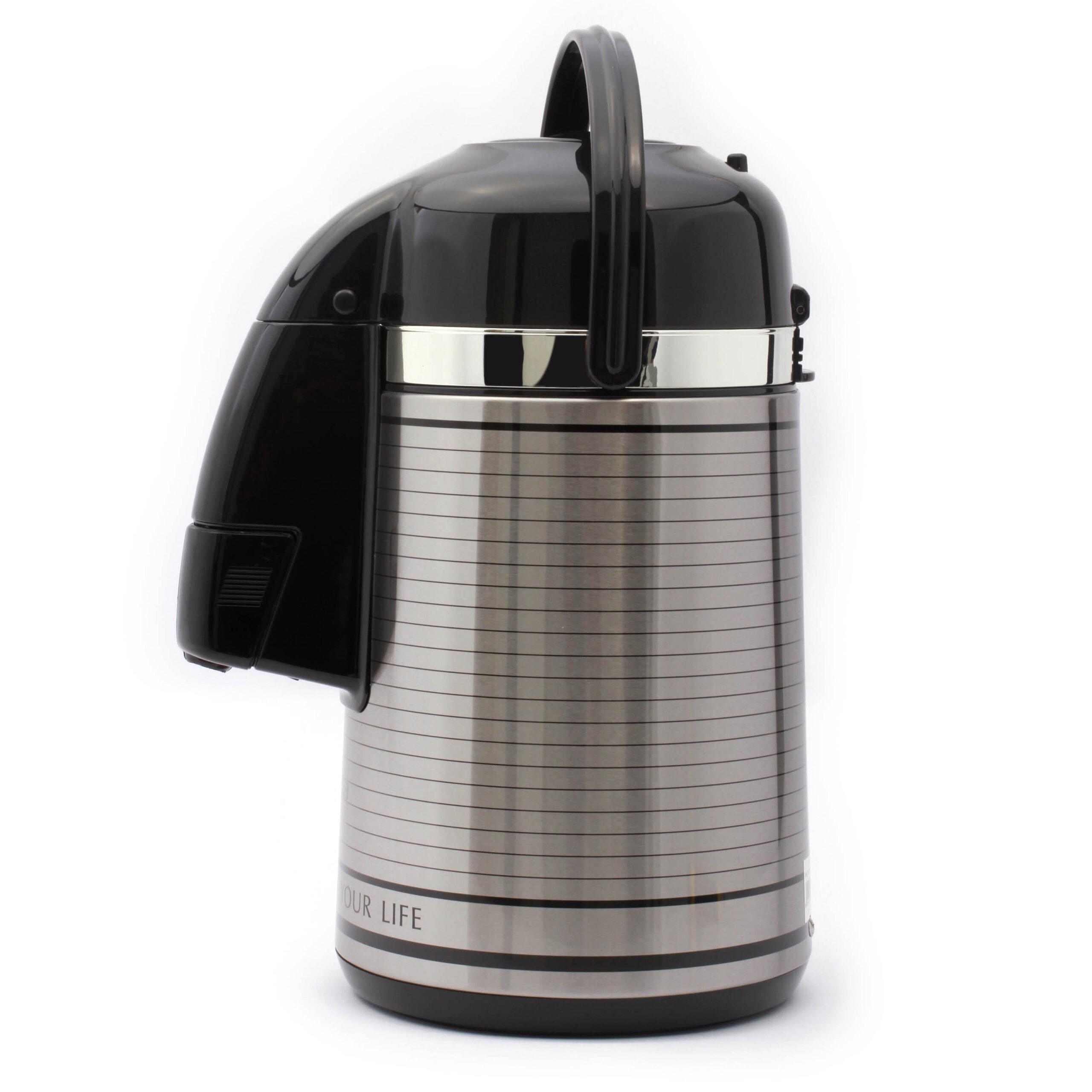 ترمس شاي ( حافظة حرارة ) 3 لتر - فضي Royalford  - Airpot Glass Vacuum Flask