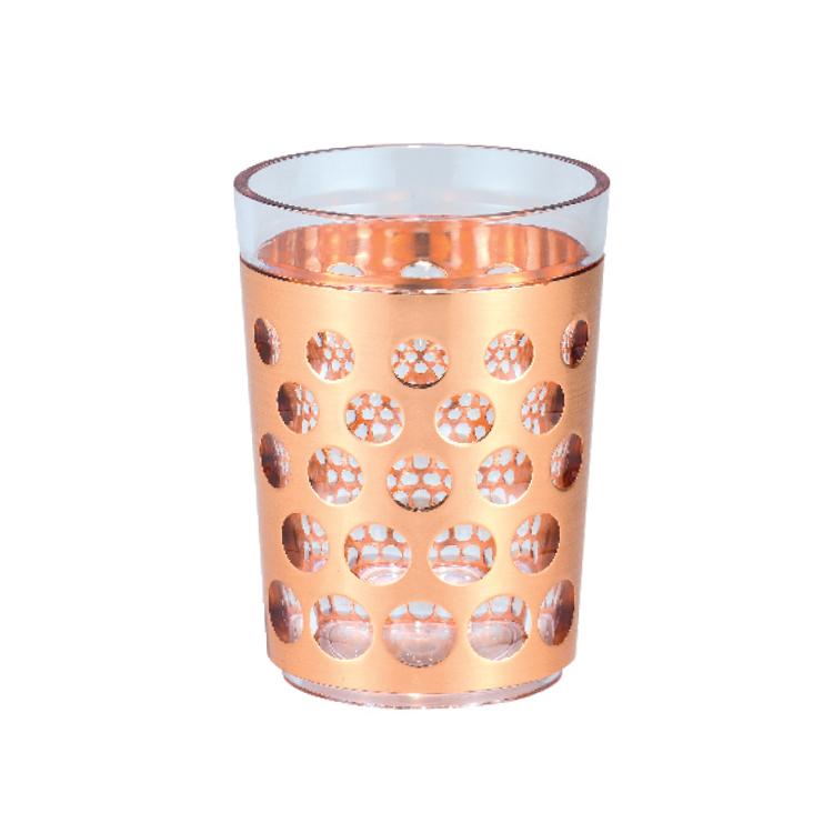 كأس أكرليك بتصميم غولد روز - 440 مل Rose Gold Acrylic Glass - Royalford