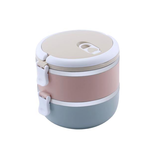 Royalford 1400Ml Double Layer Lunch Box - Leak-Proof & Airtight Lid Food Storage Container - SW1hZ2U6NDA1Mjgz