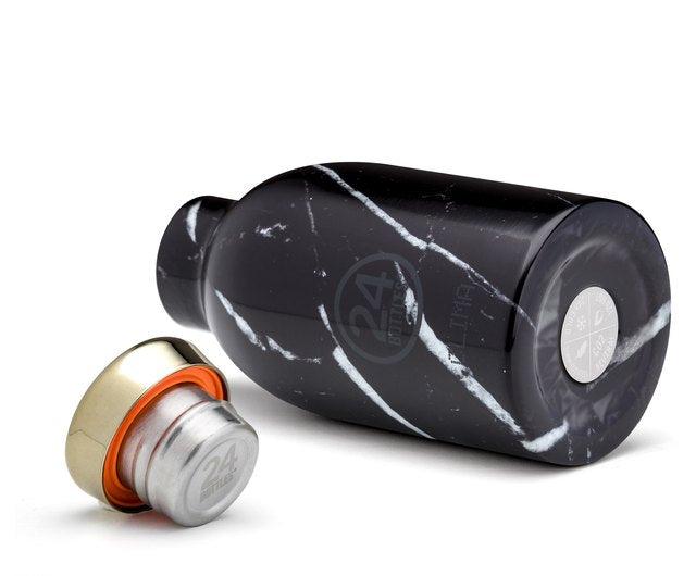 قنينة ماء معدنية - 330 مل - رخام أسود -  CLIMA Bottle (330ml) Double Walled Insulated Stainless Steel Water Bottle, Eco-Friendly Reusable BPA -24Bottles - SW1hZ2U6MzU4ODY0