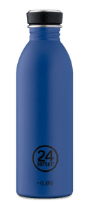 24Bottles URBAN Bottle (1 L) Lightest Insulated Stainless Steel Water Bottle, Eco-Friendly Reusable BPA-Free Hot Cold Modern, Portable, Leak Proof for Travel, Office, Home, Gym - Blue - SW1hZ2U6MzU4ODY3