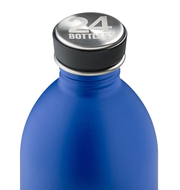 24Bottles URBAN Bottle (1 L) Lightest Insulated Stainless Steel Water Bottle, Eco-Friendly Reusable BPA-Free Hot Cold Modern, Portable, Leak Proof for Travel, Office, Home, Gym - Blue - SW1hZ2U6MzU4ODcx