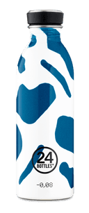 قنينة ماء معدنية - 500 مل - أبيض وأزرق -  URBAN Bottle (500ml) Lightest Insulated Stainless Steel Water Bottle, Eco-Friedly Reusable BPA - 24Bottles - SW1hZ2U6MzU4ODg4