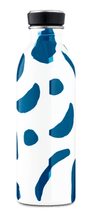 قنينة ماء معدنية - 500 مل - أبيض وأزرق -  URBAN Bottle (500ml) Lightest Insulated Stainless Steel Water Bottle, Eco-Friedly Reusable BPA - 24Bottles - SW1hZ2U6MzU4ODkw
