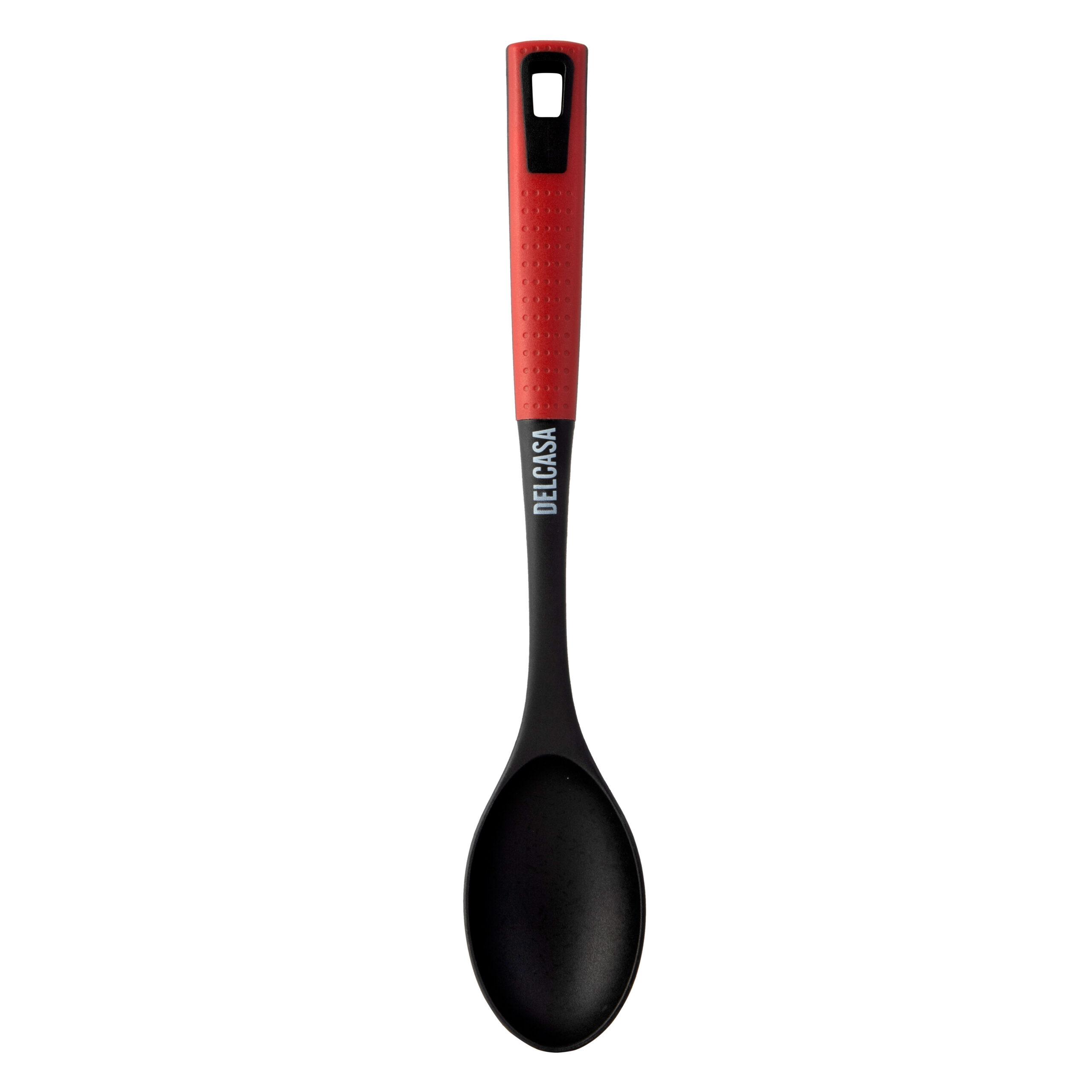 معلقة طعام (ملعقة طبخ) Delcasa Professional Nylon Cooking And Serving Spoon With Soft Grip Handle - cG9zdDo0MDE2NzE=