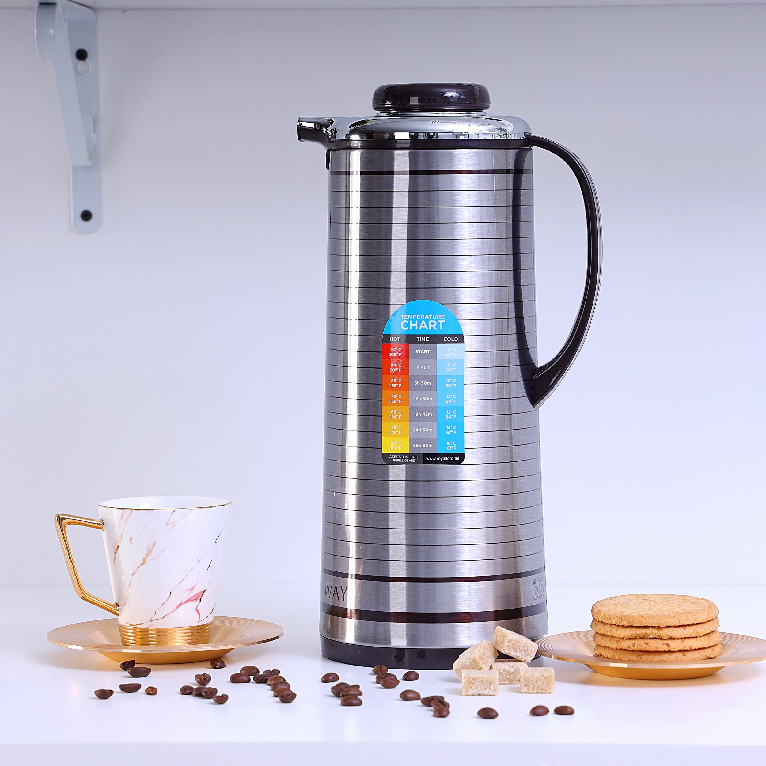 دلة قهوة حافظة للحرارة بسعة 1.9 لتر | Royalford Vacuum Flask