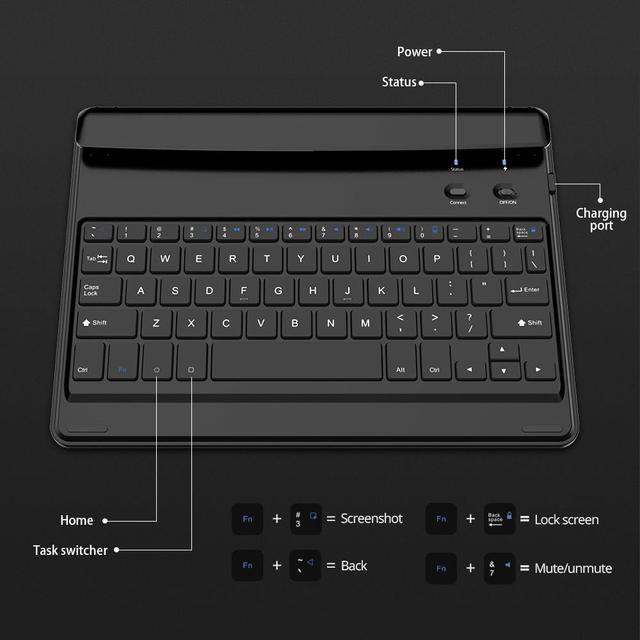 كيبورد تابلت بوكس لاسكلي Boox BT Keyboard For Boox Tablets - SW1hZ2U6MzYzODg0