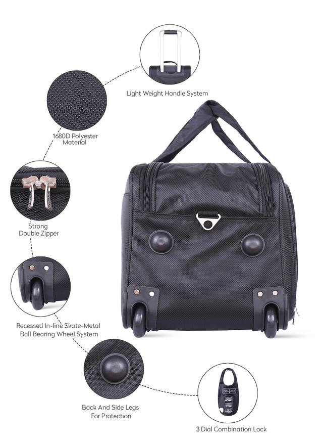 مجموعة شنط السفر لون رمادي 3Piece Duffle Bag Set /Travel Bag - Cabin Size Travel Duffel Bag - Holdall Duffle Carry Bag - PARA JOHN - SW1hZ2U6NDE5MTI2