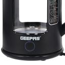 Geepas Double Layer Glass Kettle, 1.7 Ltr Capacity, GK38049 | Auto Shutoff & Boil-Dry Protection | Cordless With Blue LED Light | 360 Degree Cordless Base - SW1hZ2U6NDMzNDMy