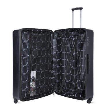 طقم حقائب سفر 4 حقائب مادة ABS بعجلات دوارة (20 ، 24 ، 28 ،32) بوصة أسود PARA JOHN - 4 Pcs Zin Trolley Luggage Set, Black