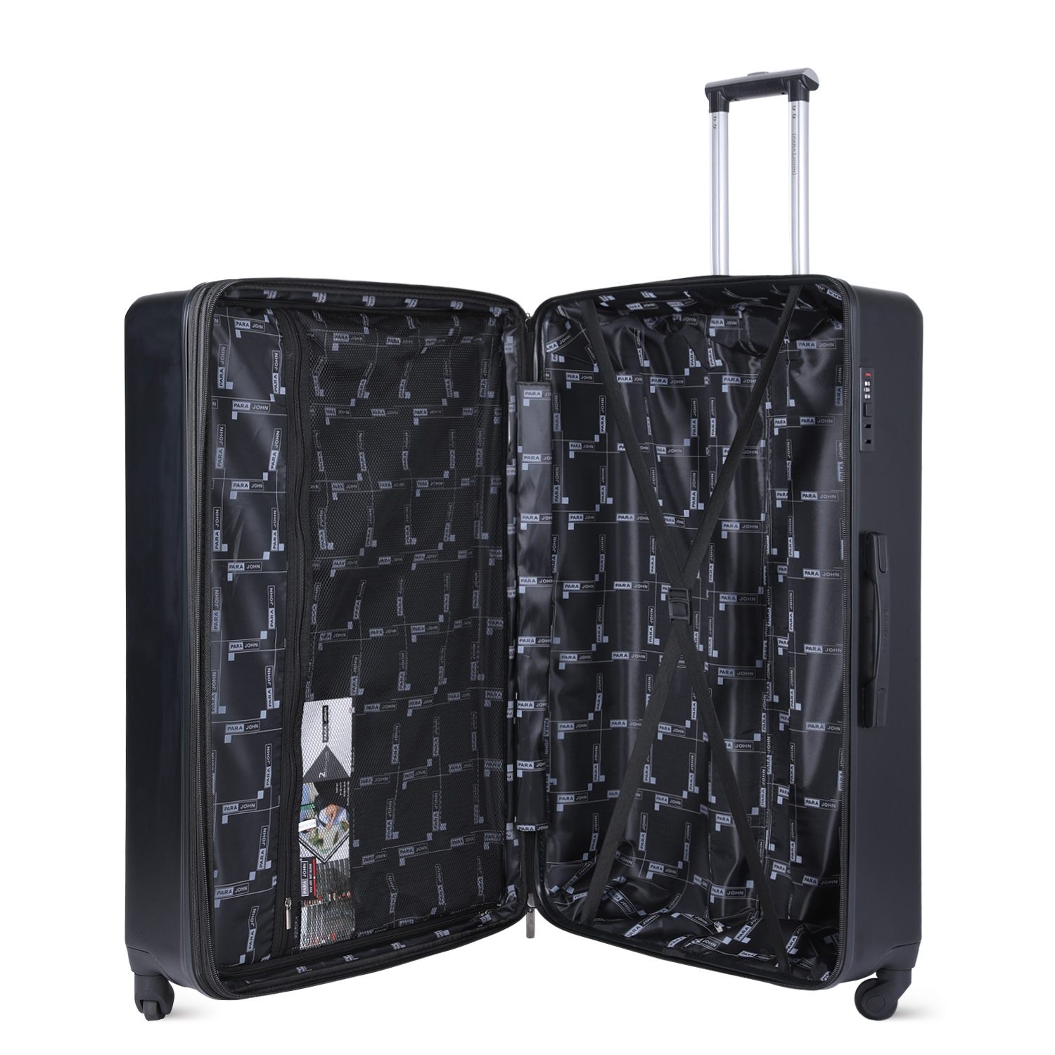 طقم حقائب سفر 4 حقائب مادة ABS بعجلات دوارة (20 ، 24 ، 28 ،32) بوصة أزرق PARA JOHN - 4 Pcs Zin Trolley Luggage Set, Blue