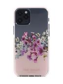 Ted Baker iPhone 12 Mini Anti-Shock Floral Case - Elegant Drop Protection Cover, TPU Bumper, Wireless Charging Compatible, Women/Girls Phone Case - Jasmine Clear - SW1hZ2U6MzU5MTYz
