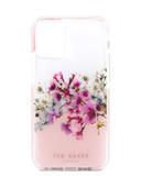 Ted Baker iPhone 12 Mini Anti-Shock Floral Case - Elegant Drop Protection Cover, TPU Bumper, Wireless Charging Compatible, Women/Girls Phone Case - Jasmine Clear - SW1hZ2U6MzU5MTY1