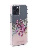 Ted Baker iPhone 12 / 12 Pro Anti-Shock Floral Case - Elegant Drop Protection Cover, TPU Bumper, Wireless Charging Compatible, Women/Girls Phone Case - Jasmine Clear - SW1hZ2U6MzU5MTc0