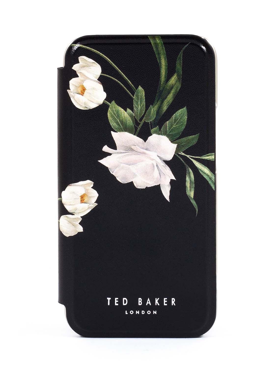 كفر سيليكون مع حافظة جلد iPhone 12 Mini Mirror Folio Case Elegant Book Case من Ted Baker