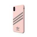 كفر موبايل أصلي بشعار أديداسوثلاث شرائط لون زهري فاتح- 3 Stripes Case for iPhone XS Max - Gazelle Pink - SW1hZ2U6MzU5MzE5