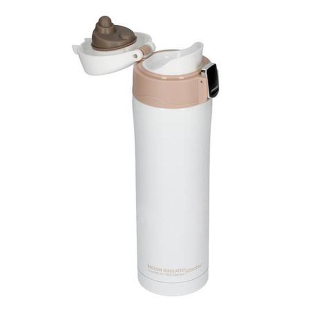 Asobu - Diva Insulated Vacuum Beverage Thermos Container - White Brown - SW1hZ2U6MzU5NTIw