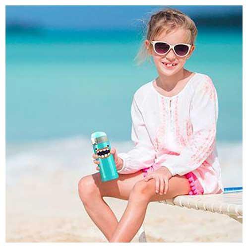 Asobu - Peakaboo Kids Water Bottle - Turquoise - SW1hZ2U6MzU5NTI5