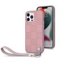Moshi ALTRA Apple iPhone 13 Pro Max Case - AntiMicrobial Slim Shell Cover, Drop Protection, Detachable Wrist Strap w/ Snapto System, Wireless Pass-Through Charging Compatible - Pink - SW1hZ2U6MzYxODQ4