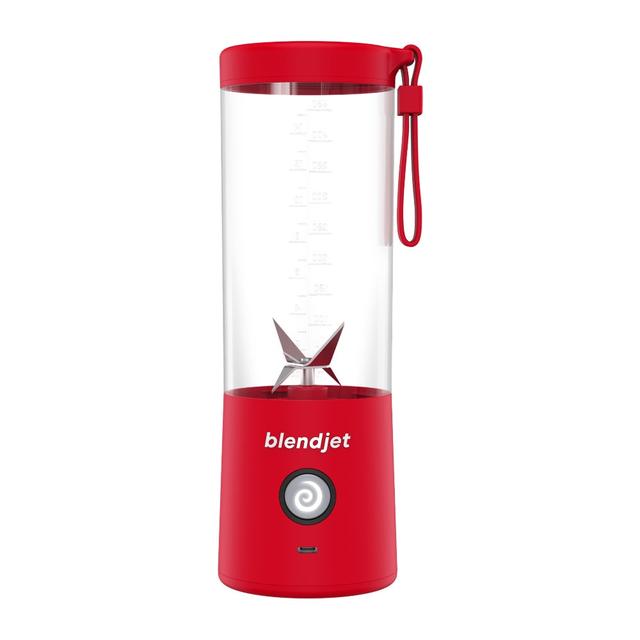 BLENDJET-V2 Portable Blender - World's Most Powerful Compact 16Oz Blender @22,000 RPM, 6 Stainless Steel Blades, Ice Crasher, USB-C Charging, Self Cleaning, Built-in Safety Feature, BPA Free - Red - SW1hZ2U6MzU5NjMw