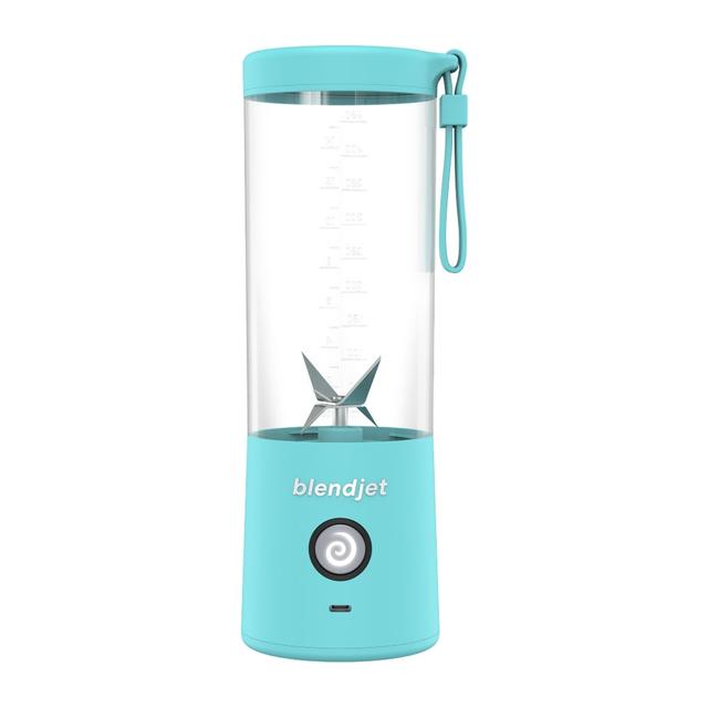 BLENDJET-V2 Portable Blender - World's Most Powerful Compact 16Oz Blender @22,000 RPM, 6 Stainless Steel Blades, Ice Crasher, USB-C Charging, Self Cleaning, Built-in Safety Feature BPA Free - Sky Blue - SW1hZ2U6MzU5NjUx