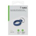 Belkin Apple AirTag Secure Holder w/ Key Ring | Twist and Lock Design, Scratch Prototection for Apple AirTag |Easy Attachment in Bags, Purse, Pets - Blue - SW1hZ2U6MzU5NzMy