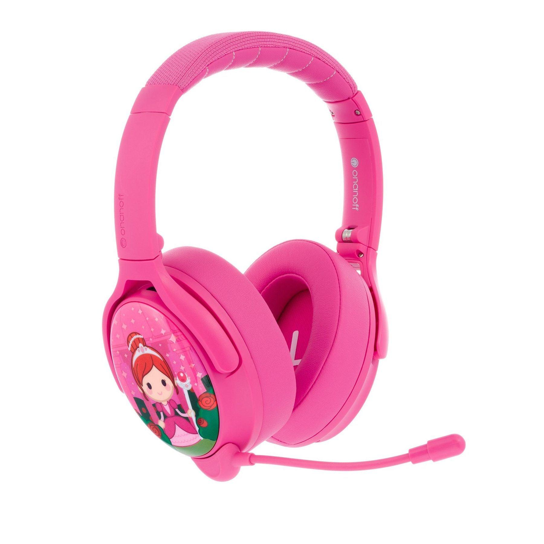 سماعات بلوتوث للأطفال لون زهري BuddyPhones Cosmos Plus Wireless Bluetooth headphone for Kids - ONANOFF