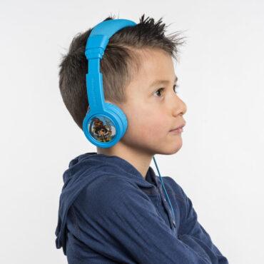 سماعات سلكية للأطفال لون أزرق BuddyPhones Explore Plus Foldable With Mic - ONANOFF