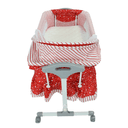 سرير أطفال مع ناموسية أحمر Baby Crib With Retractable Hood - Baby Plus - SW1hZ2U6NDIyMjgw