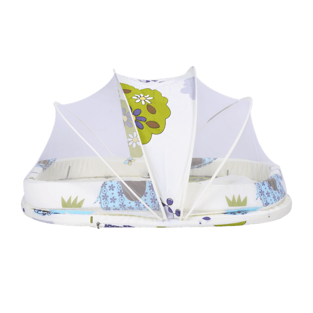 سرير أطفال محمول مع ناموسية  Baby Plus Portable Folding Baby CribBaby Bed Bag - SW1hZ2U6MzkzNTM0