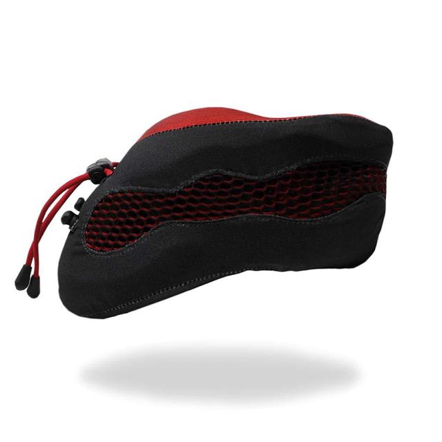 وسادة رقبة قابلة للتعديل مع حقيبة اسفنجية - أسود أحمر - Evolution Cool Travel Pillow, Air Circulating Head and Neck Memory Foam - cabeau - SW1hZ2U6MzYwMTMz