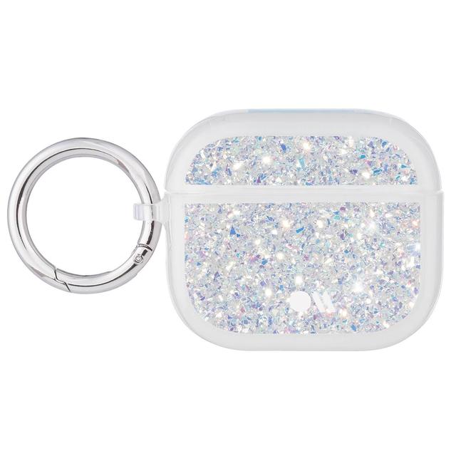 Case-Mate Apple Airpods 3rd Gen Case - Sparkly Iridiscent Design, Lightning Port Access, Circular Ring Clip, Precision Molded Fit, Wireless Charging Compatible - Twinkle Stardust - SW1hZ2U6MzYwMjU1