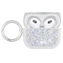 Case-Mate Apple Airpods 3rd Gen Case - Sparkly Iridiscent Design, Lightning Port Access, Circular Ring Clip, Precision Molded Fit, Wireless Charging Compatible - Twinkle Stardust - SW1hZ2U6MzYwMjU3