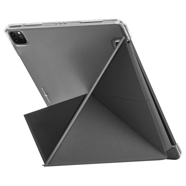 Case-mate Multi-Stand Case for Apple iPad Pro 11" 2021 3rd Gen|Folding Origami Folio Cover, Impact & Scratch Protection, Slim & Thin, See-Through Apple Logo - Black - SW1hZ2U6MzYwMjc4