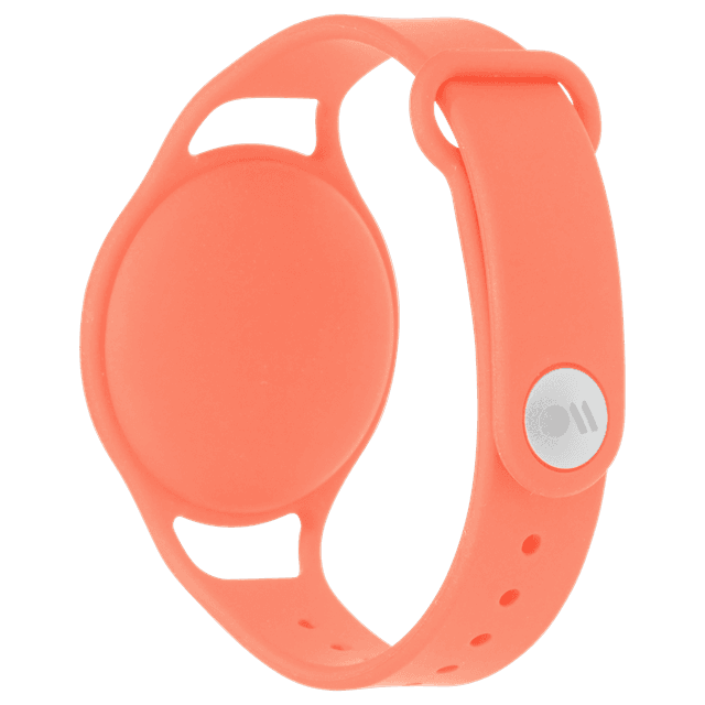 Case-mate Apple AirTag Kids Bracelet | Secures Easily w/ Comfortable Fit with Most Wrist Size, Sweat and Water Resistant| Easily Insert or Remove AirTag, for Kids Age 6 and Up - Coral - SW1hZ2U6MzYwMzY5