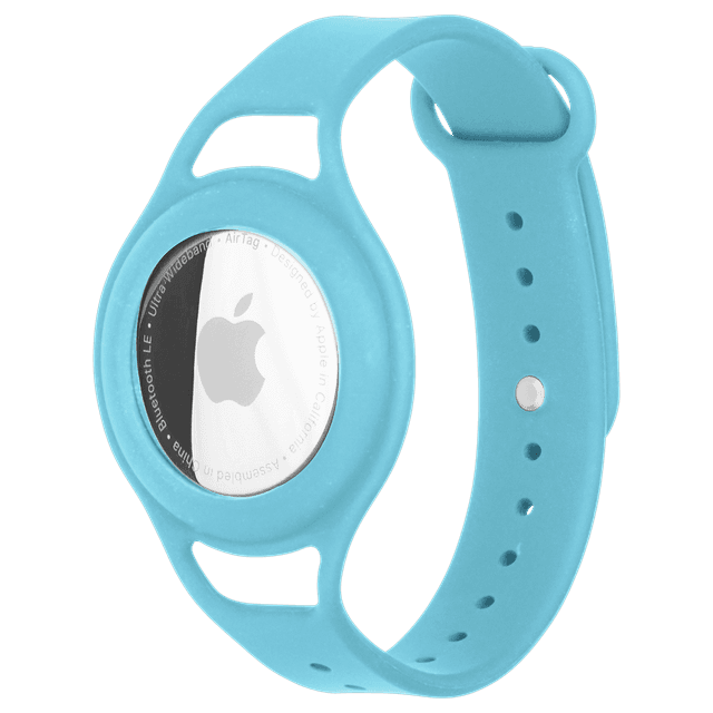 كفر سوار اير تاغ قابل للتعديل - أزرق -  Apple AirTag Kids Bracelet | Secures Most Wrist Size, Sweat and Water Resistant| - Case mate - SW1hZ2U6MzYwMzc0