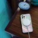 CASE-MATE iPhone 13 Pro - Soap Bubble w/ MagSafe and Antimicrobial - Iridescent - SW1hZ2U6MzYwNDM0