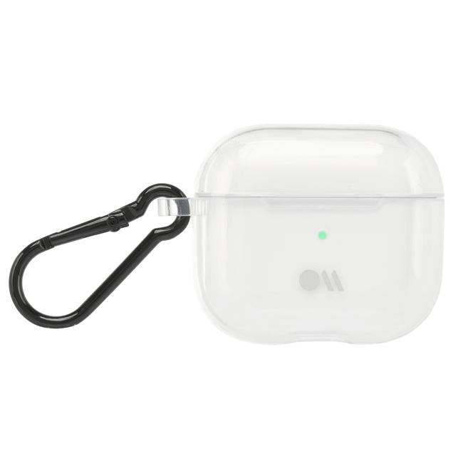 Case-Mate Apple Airpods 3rd Gen Case - Tough Clear Design, Lightning Port Access, Included Carbiner Clip, Precision Molded Fit, Wireless Charging Compatible - Clear - SW1hZ2U6MzYwNDkz