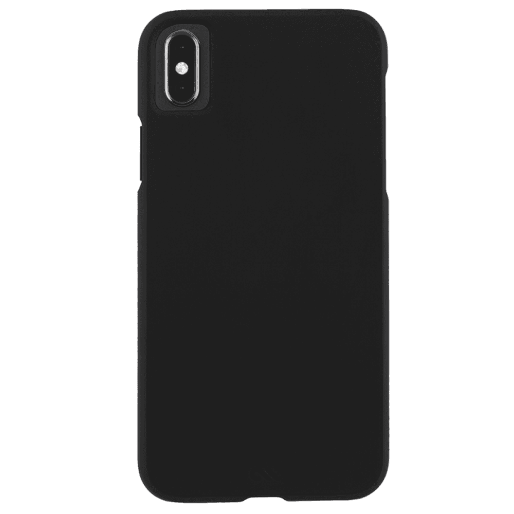 كفر موبايل جلد طبيعي - أسود - Barely There For iPhone XS Max Case-Mate