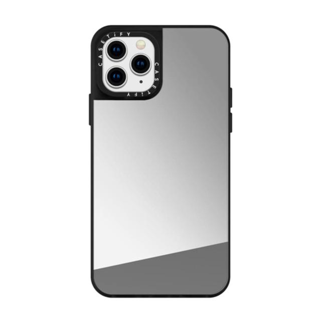 Casetify MIRROR Apple iPhone 12 / 12 Pro Case - Reflective Mirror Case, Shockproof TPU Bumper, Slim & LightWeight, Wireless & MagSafe Charging Compatible - Silver - SW1hZ2U6MzYwNjA1