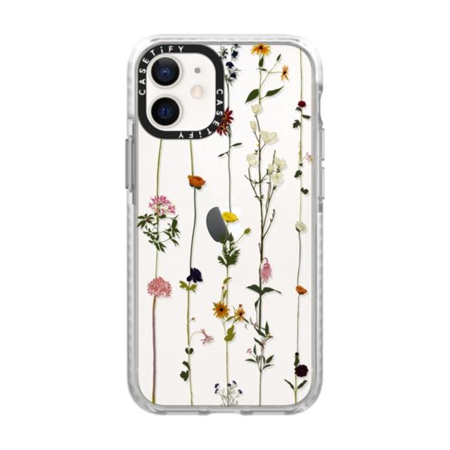 Casetify FLORAL PRINT Apple iPhone 12 Mini Case - 10 Ft. Ultra Impact Protection Shock Absorbing Cover, Anti-Microbial, Slim & LightWeight, Wireless & MagSafe Charging Compatible - Clear - SW1hZ2U6MzYwNjEy