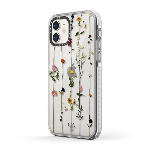 Casetify FLORAL PRINT Apple iPhone 12 Mini Case - 10 Ft. Ultra Impact Protection Shock Absorbing Cover, Anti-Microbial, Slim & LightWeight, Wireless & MagSafe Charging Compatible - Clear - SW1hZ2U6MzYwNjE0